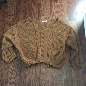 Oversized crop sweater